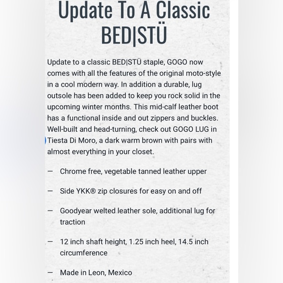 Bed Stu GoGo Lug Boots in Black Lux. - Picture 8 of 8